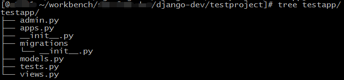 django web app目录结构